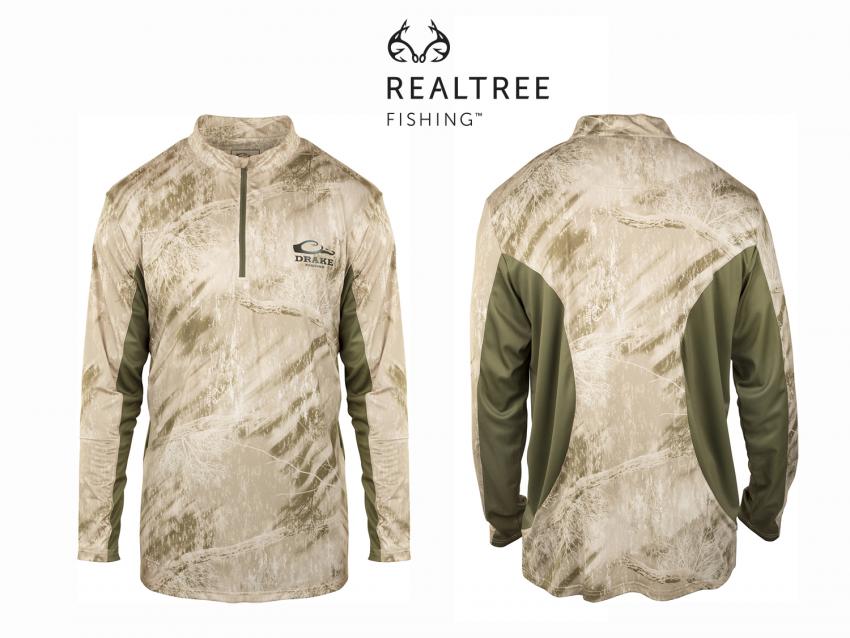 Drake Long Sleeve Mesh Back Crew Neck in Realtree Fishing | ICAST 2018