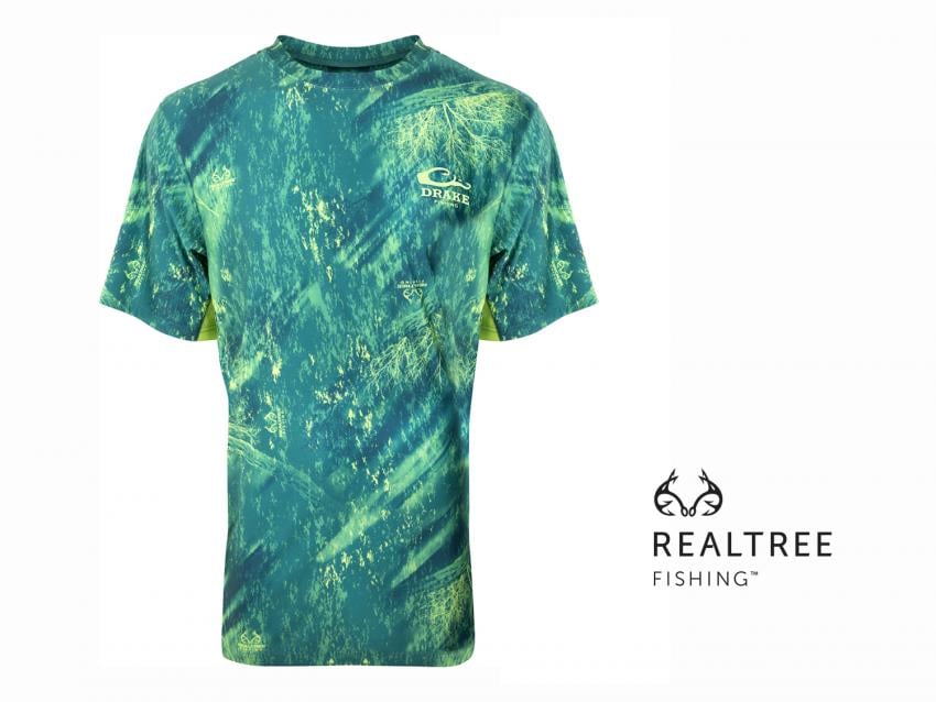 Drake Short Sleeve Crew Neck in Realtree Fishing | ICAST 2018