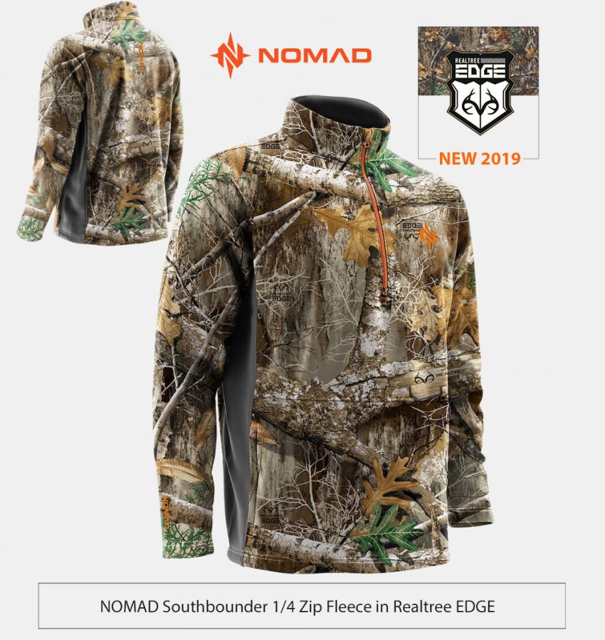 Nomad southbounder 1/4 zip fleece in realtree edge | Realtree 2019