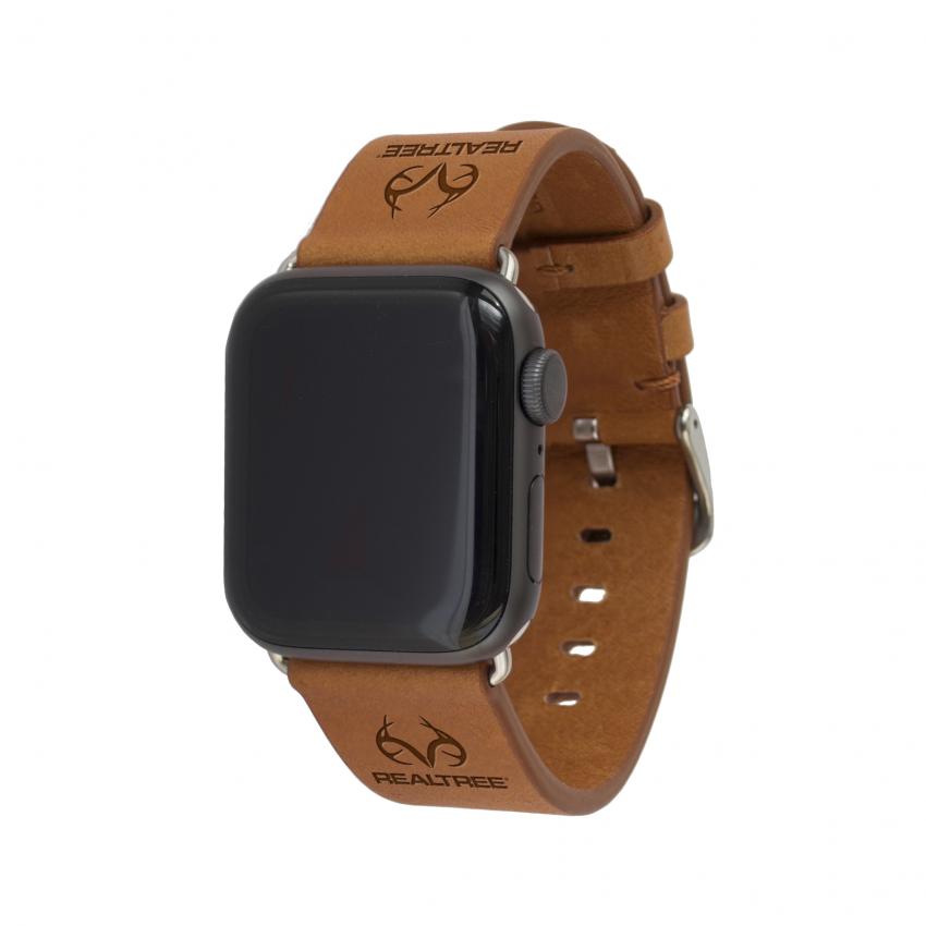 Realtree logo affinity leather apple watch bands