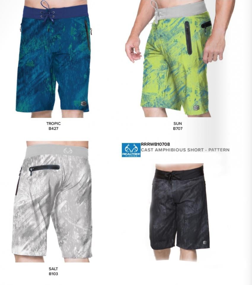 Realtree Fishign Camo Men's Board shorts and Swim Trucks 2019