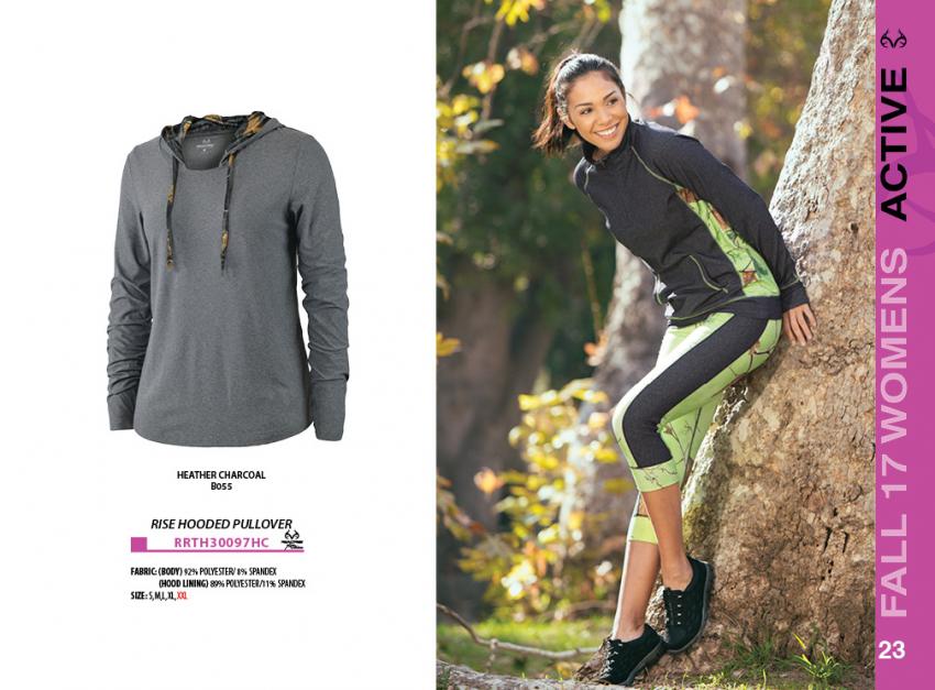 Realtree Rise Camo rise hooded pullover women | Realtree Activewear Fall 2017