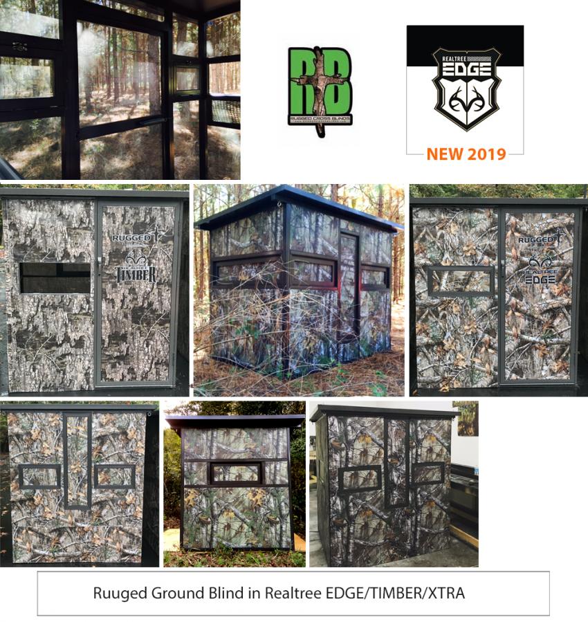Rugged Cross Blinds in Realtree camo pattern