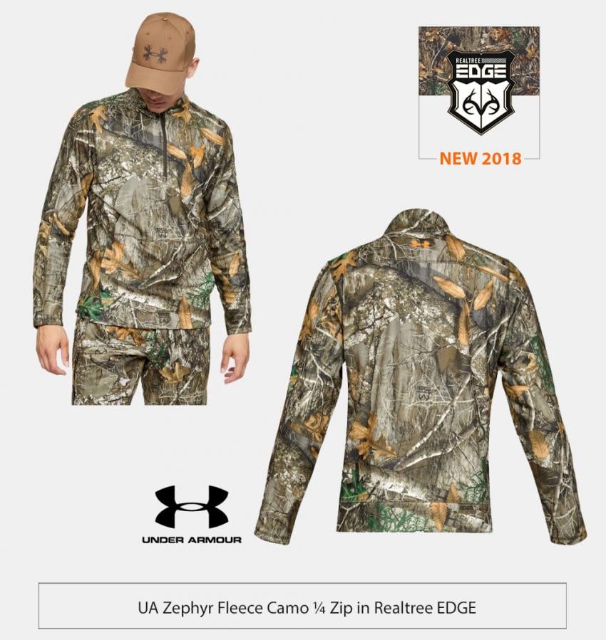 UA Hunting Fleece 1/4 Zip Shirt in Realtree EDGE | Realtree Business