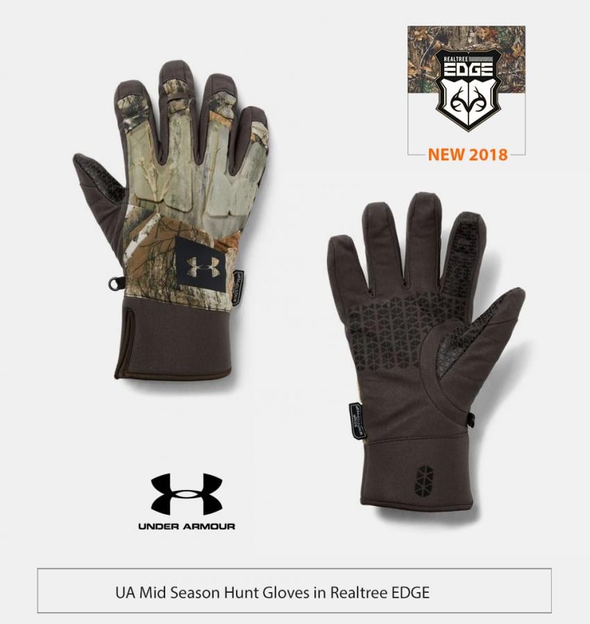UA Mid Season Gloves in Realtree EDGE | Realtree Business