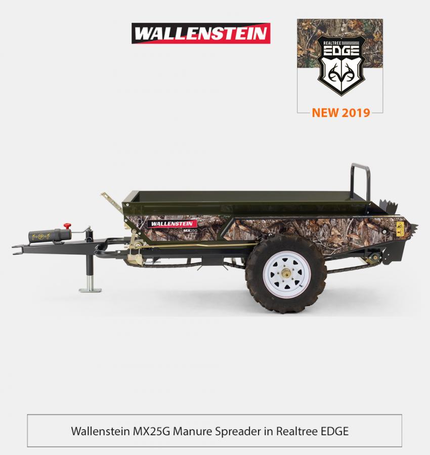 Wallenstein MX25G Manure Spreader in Realtree EDGE