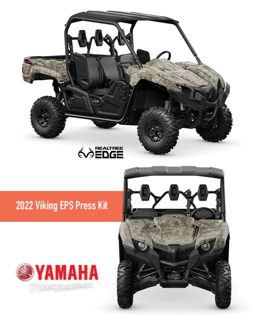 2022 Yamaha Viking EPS Press Kit in Realtree EDGE