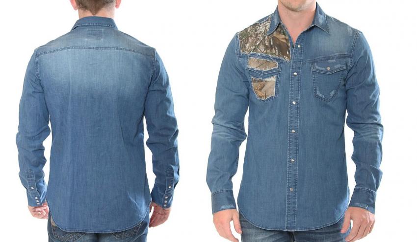 New Realtree Men's Denim Button-Up Shirts | Realtree B2B