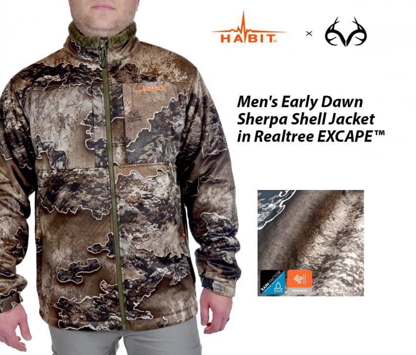 Realtree Excape Men's Early Dawn Sherpa Shell Jacket
