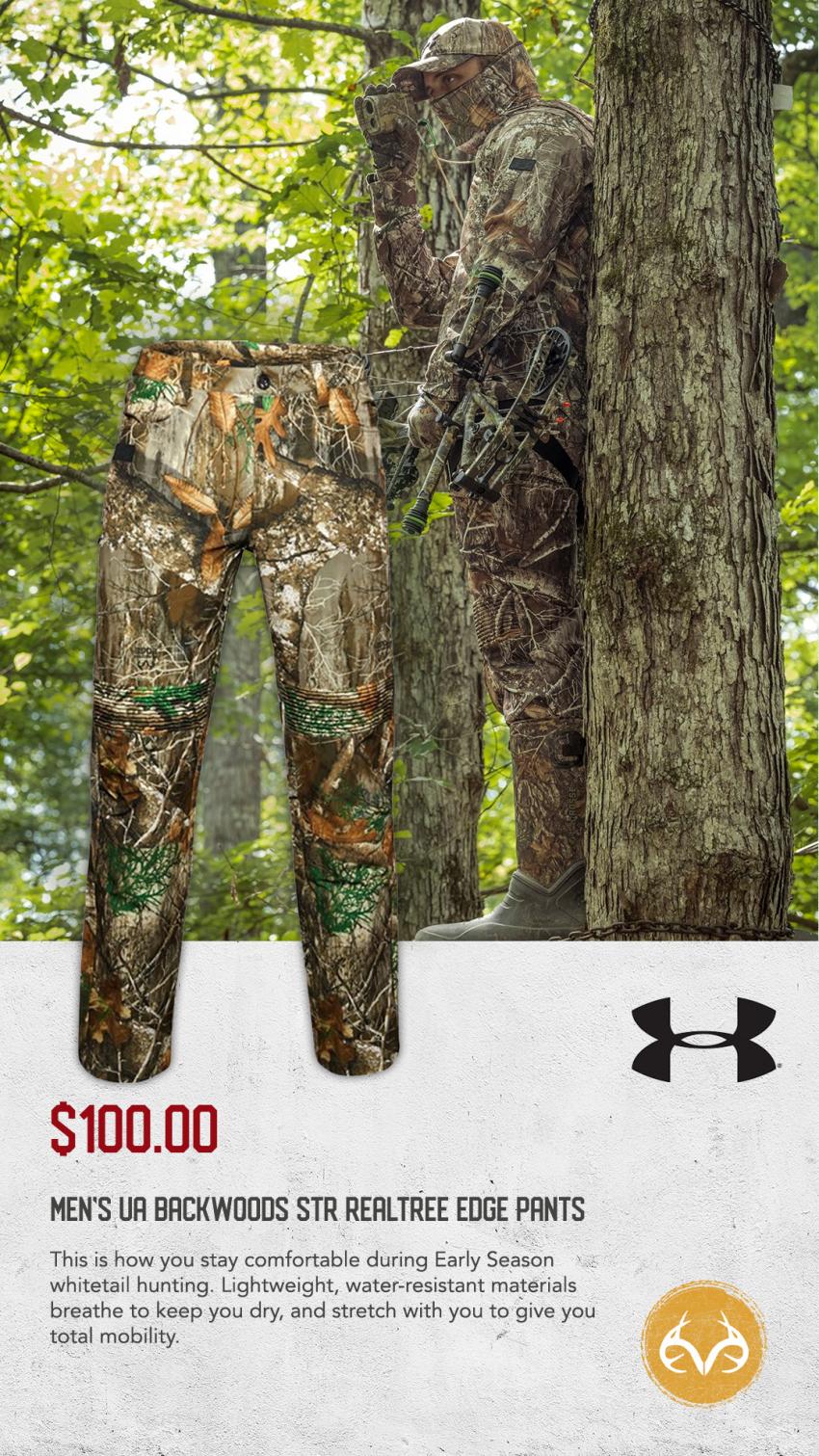 Under Armour Realtree Camo Apparel Gives Hunters the Edge Afield With  Impressive Technologies