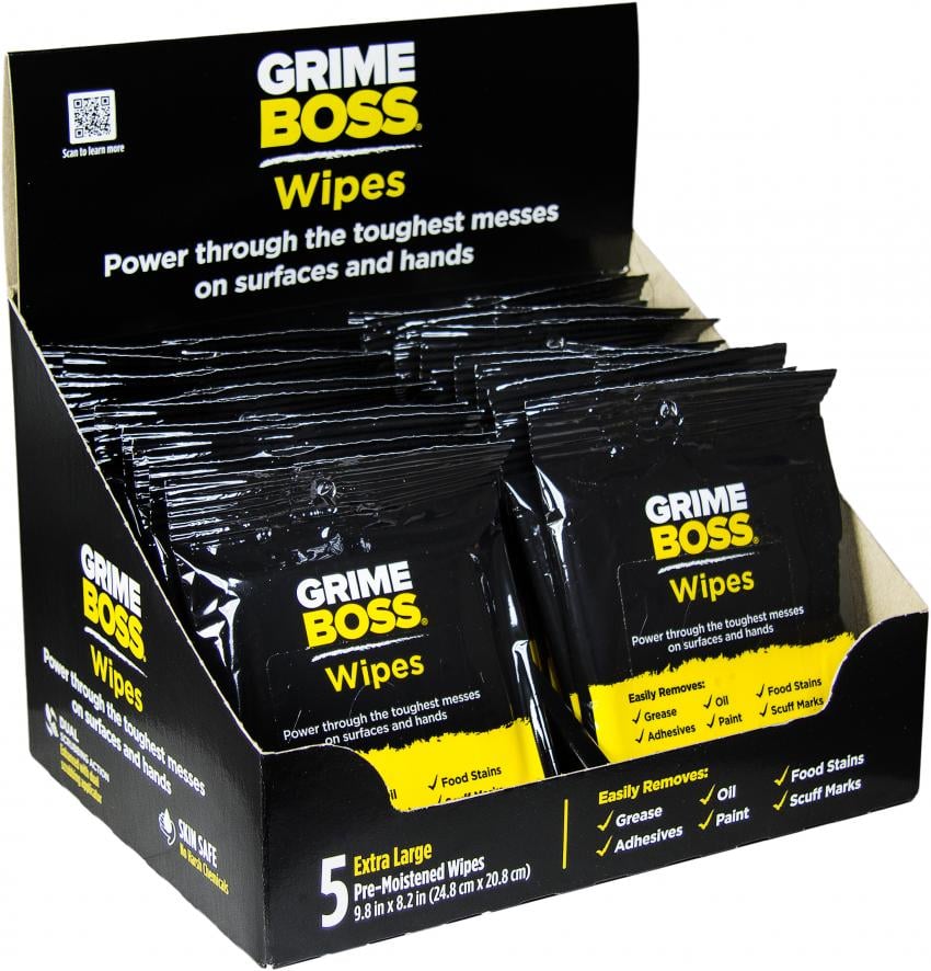 Grime Boss 10 Ct Heavy Duty Cleaning Wipes, 518091