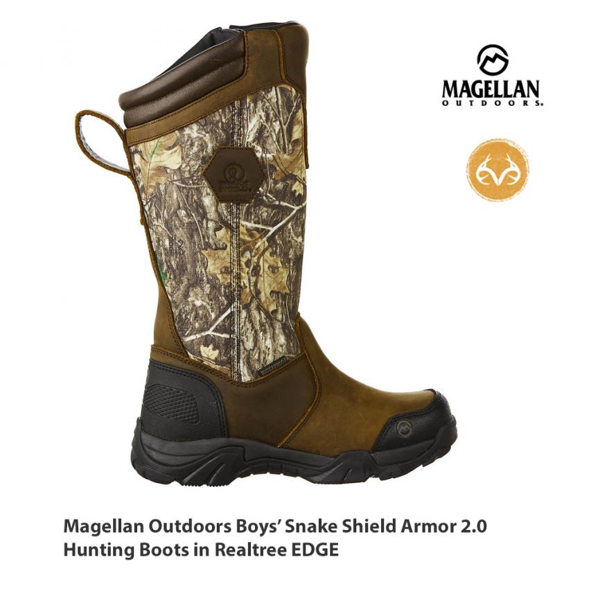 Magellan Outdoors boys' Snake Shield Defender 2.0 Hunting Boots 