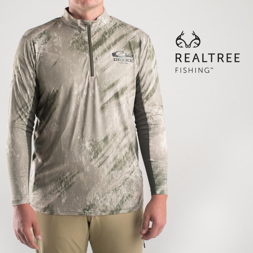 Drake Long Sleeve Mesh Back Crew Neck in Realtree Fishing | ICAST 2018