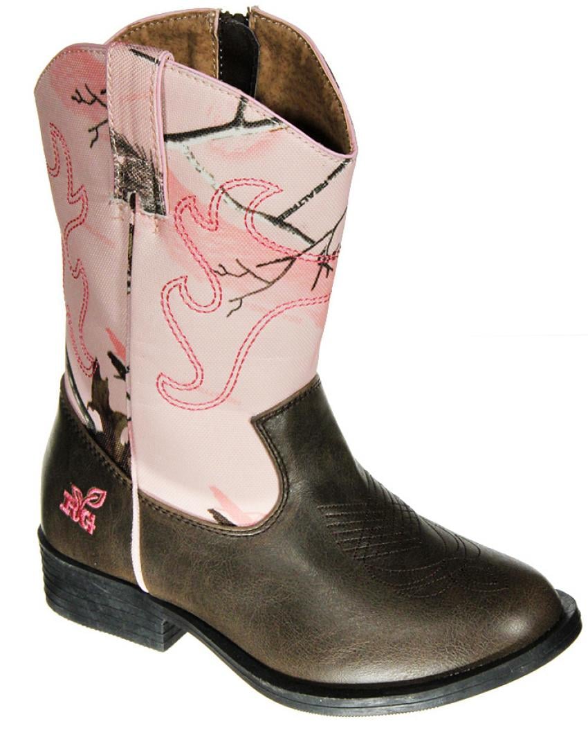realtree pink camo dusty girls boots