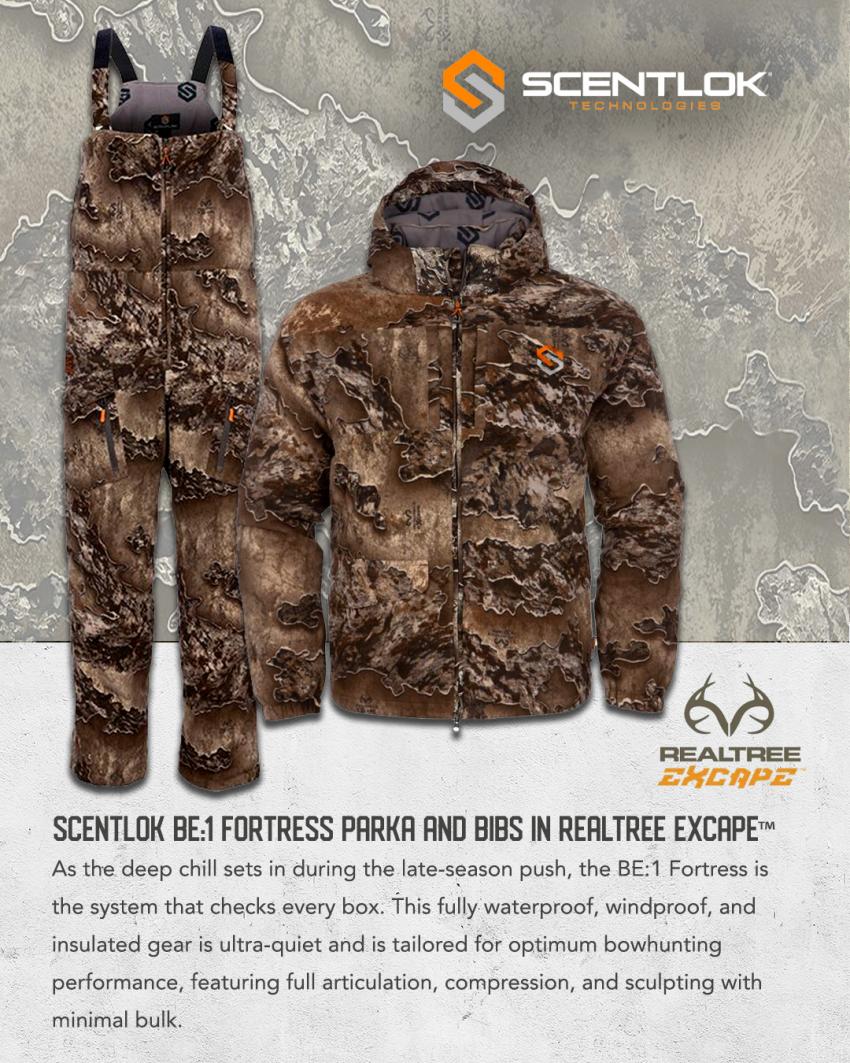  ScentLok BE:1 Fortress Parka and Bib in Realtree EXCAE