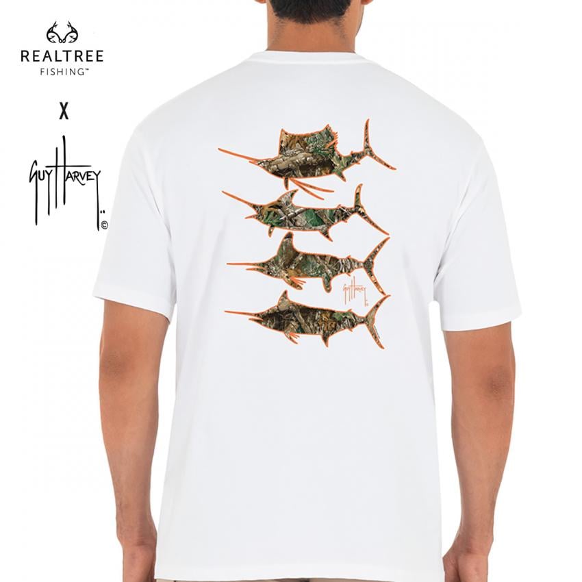 Men's Stacked Billfish Realtree Short Sleeve Pocket T-Shirt