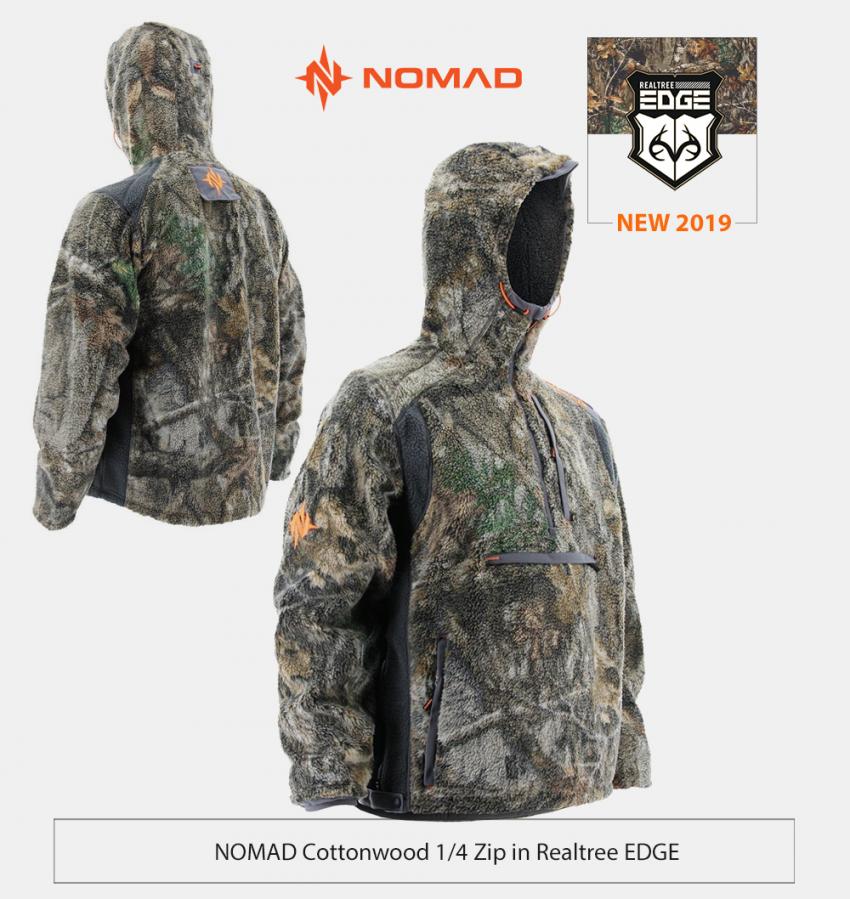 Nomad cottonwood 1/4 zip fleece in realtree edge | Realtree 2019