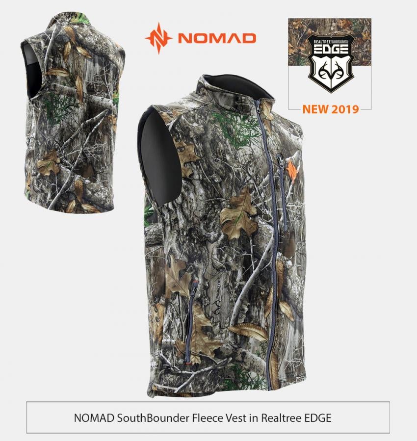 Nomad southbounder fleece vest in realtree edge | Realtree 2019