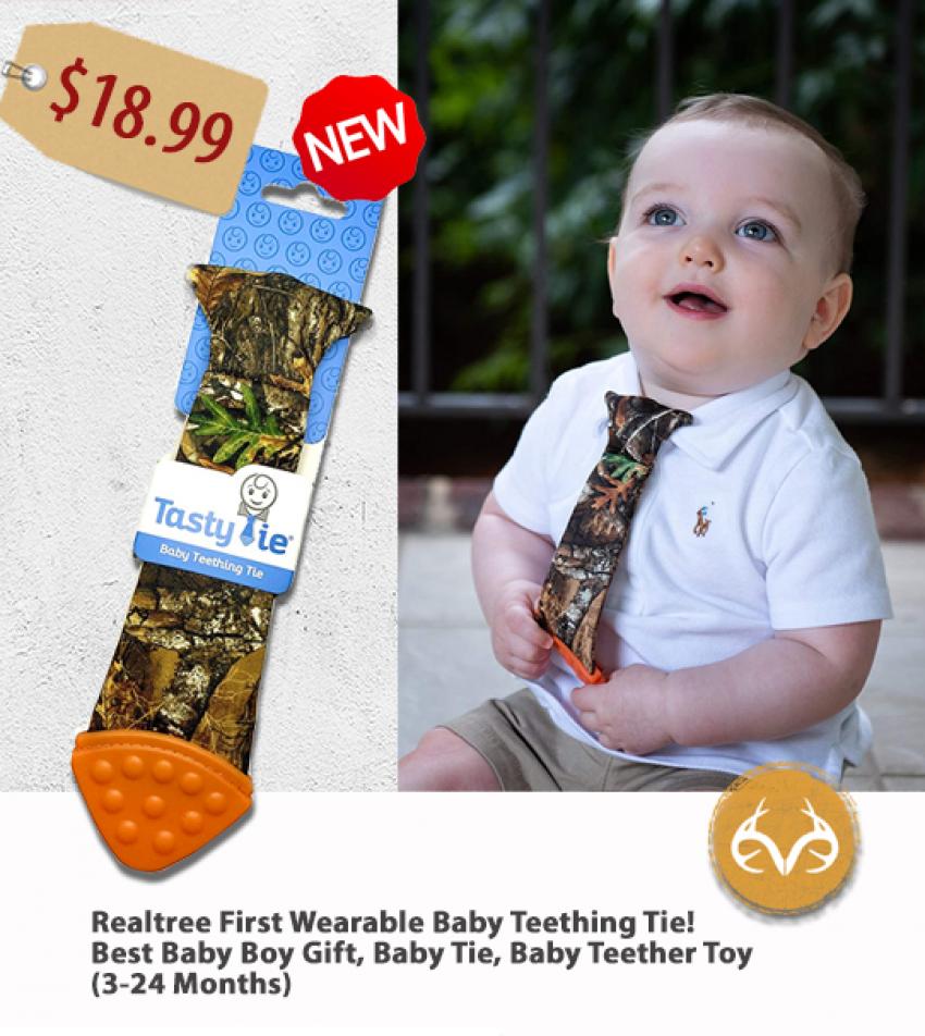 Baby teething hot sale tie