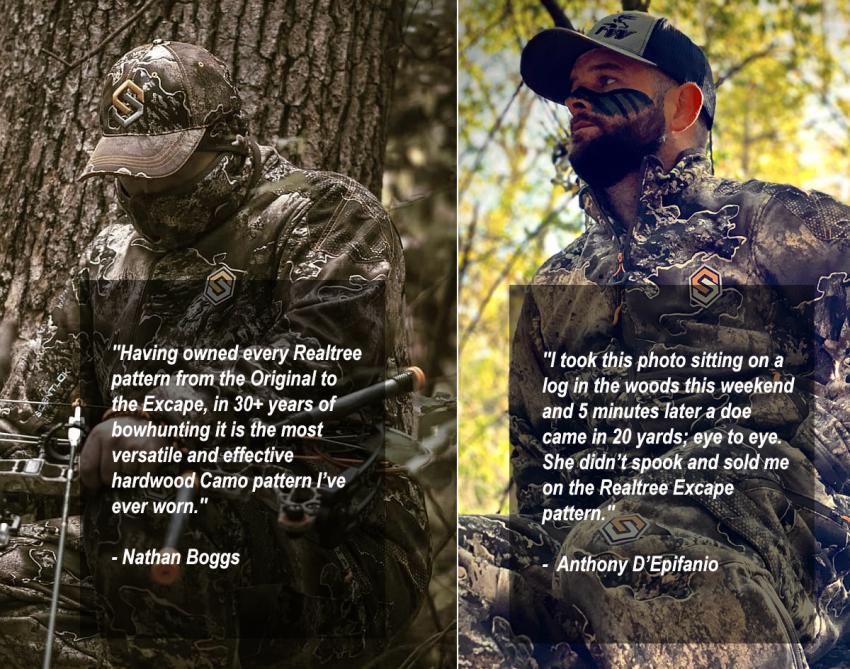 Realtree EXcape camo testimonies hunting pro-staffs 