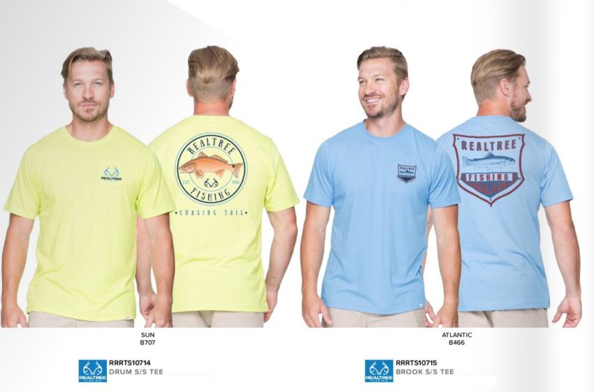 Realtree Fishing Mens Tees and shirts 2019 A