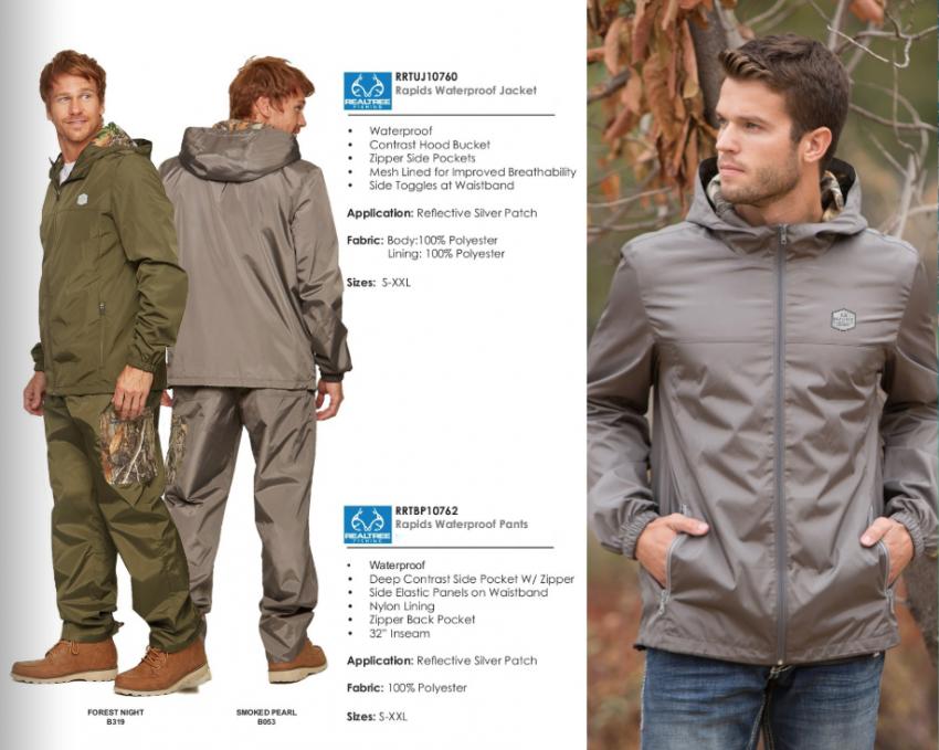 Realtree Fishing Rapids Waterproof Jacket and pants | Fall 2019 Collection