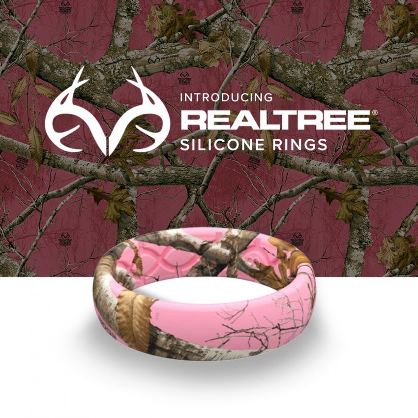 Realtree Groove Life Silicone Ring  - Realtree EDGE Pink camo