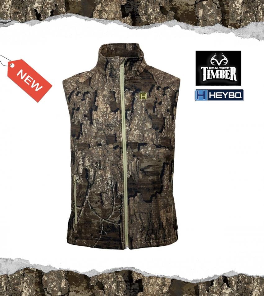 Heybo Renegade Softshell Vest in Realtree Timber