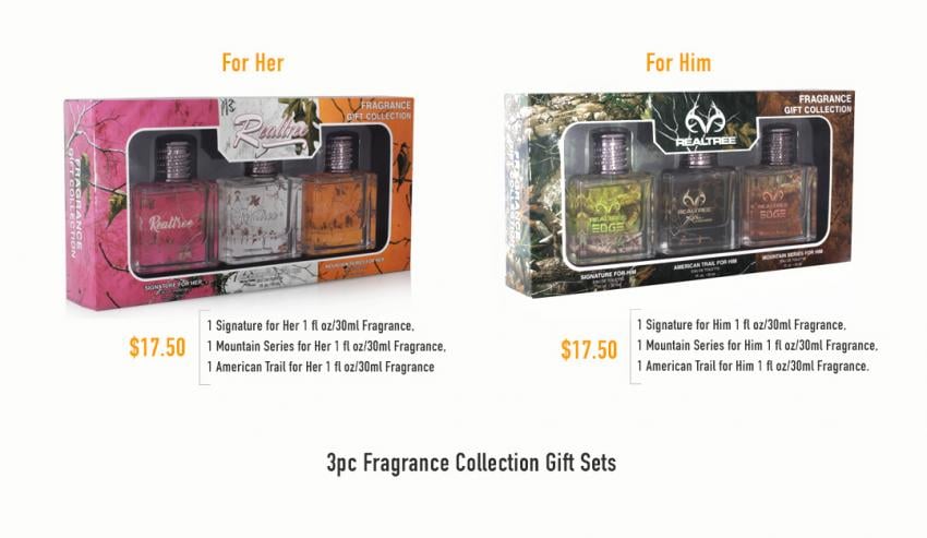 Realtree 3 Fragrance collection 3-piece gift set for him and her