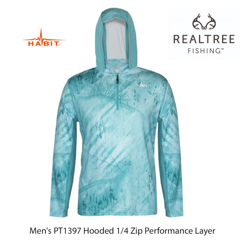 Realtree Fishing Mens Performance Fleece Zip Hoodie 2019