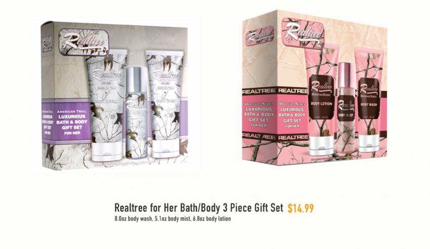 Realtree Bath and Body for her 3 pieces gift set