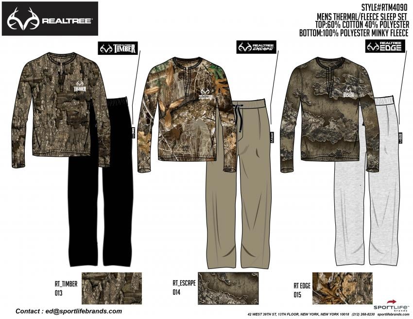New Realtree Loungwear and Underwear Collection by SportLife