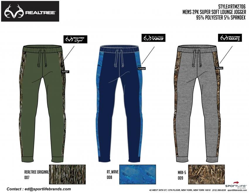 realtree mens camo supersoft lounge joggers