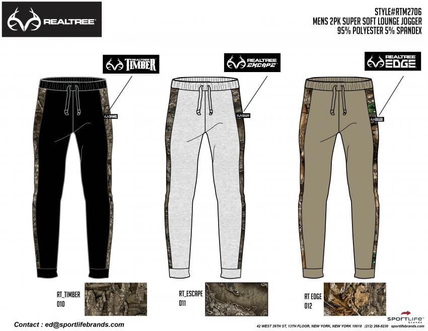 realtree mens camo supersoft lounge joggers