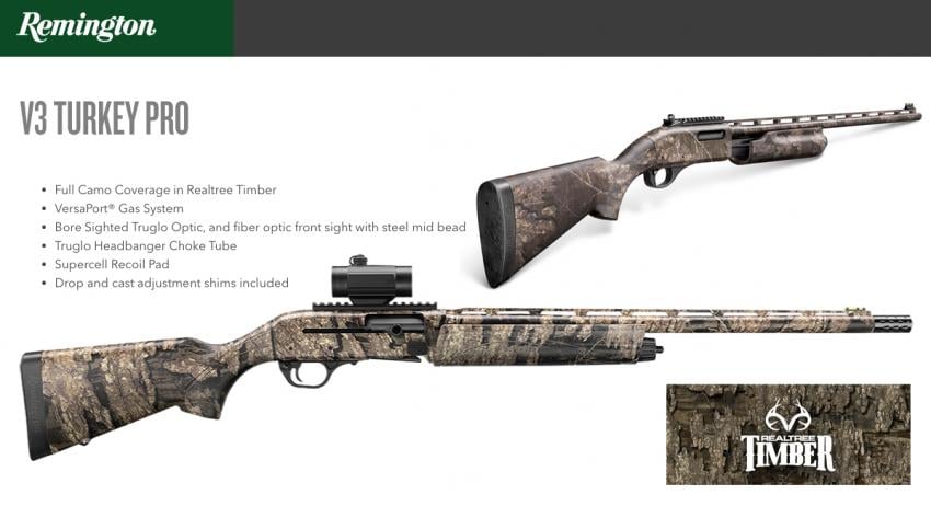 Remington Turkey Realtree Timber V3 Pro shotgun - 2020 