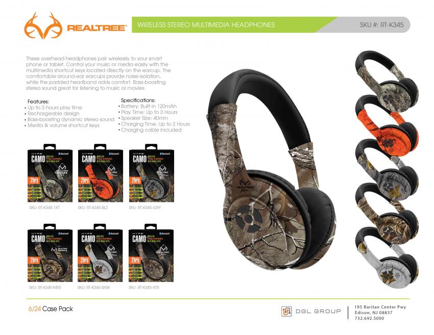 Realtree wireless multimedia headphones | Realtree B2B