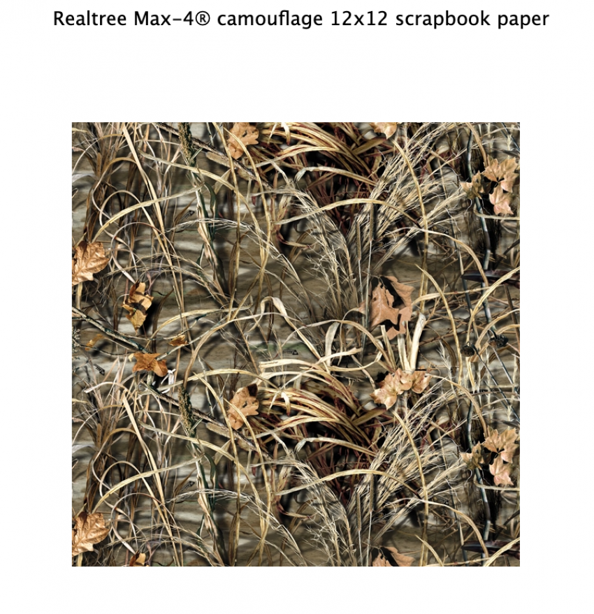 Realtree Camo 12x12 Scrapbook Paper 