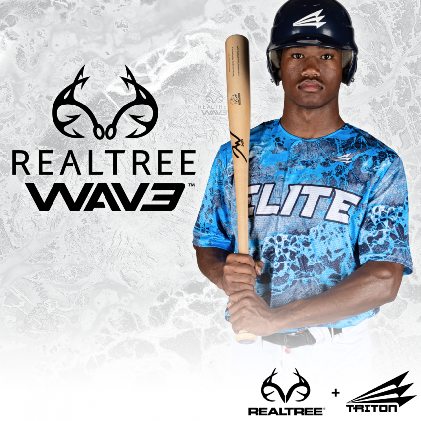 Triton Realtree fishing WAVE Baseball Team Jersey Shirt