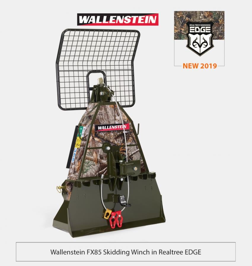 Wallenstein FX85 Skidding Winch in Realtree EDGE 