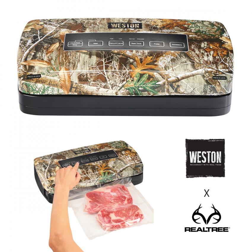 Realtree Vacuum Sealer with Storage and Roll Cutter