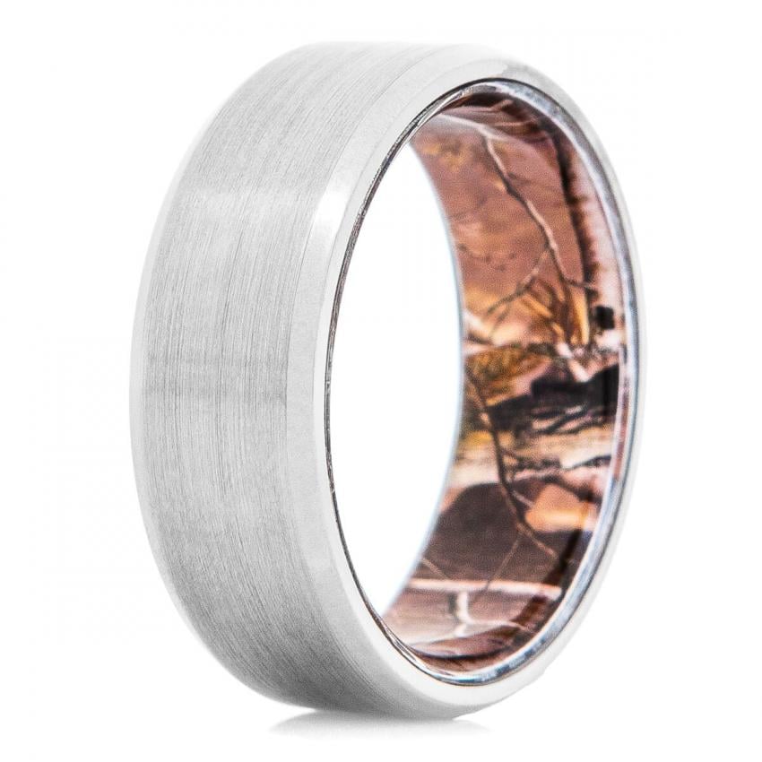  Men's Titanium Ring with Camo Interior