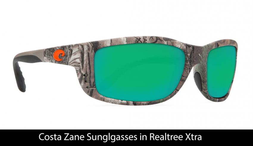 Costa Del Mar ZN239GMGLP Zane Realtree Xtra Camo Green 400G Polarized Sunglasses 